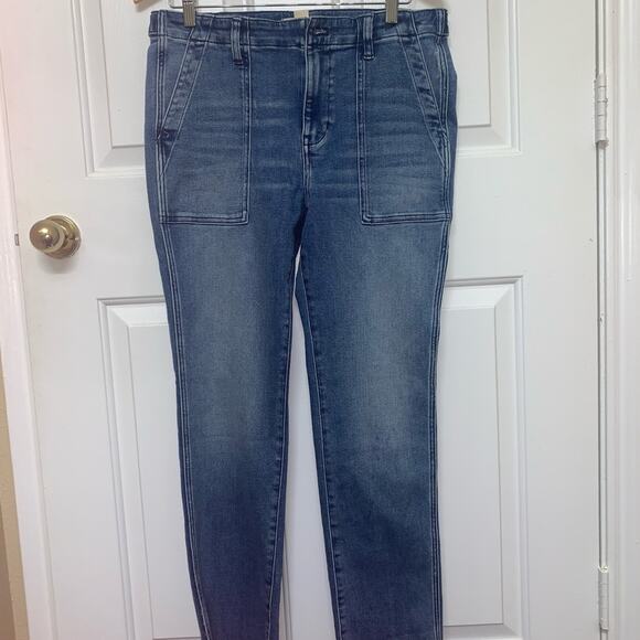 MADEWELL Women’s Midrise Stovepipe Jeans Shealy Wash. Raw Hem Edition.  Size 30 - Picture 7 of 16